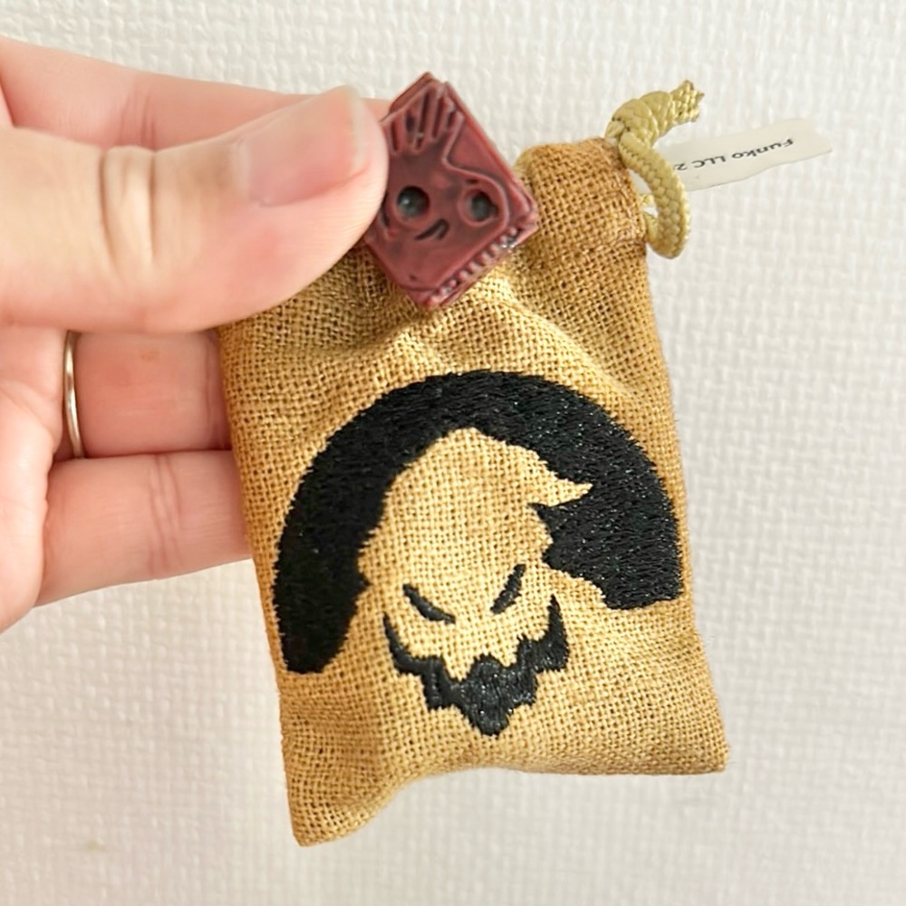 Drawstring Pouch Boogie Oogie dice set the nightmare before Christmas